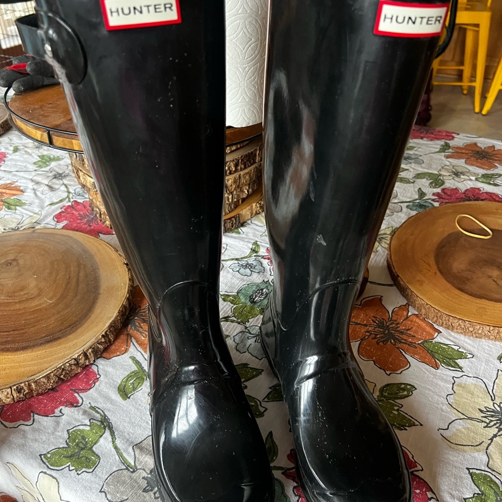 Hunter Black Rain Boots